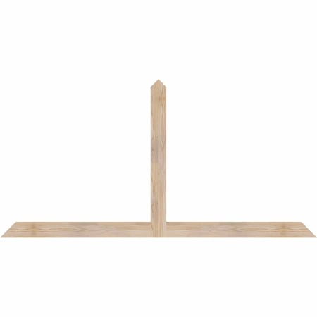 Ekena Millwork Portland Smooth Timber Gable Bracket, Douglas Fir, 72"W x 36"H x 1 1/2"D x 3 1/2"F, 12/12 Pitch GBW072X36X0204POR00SDF